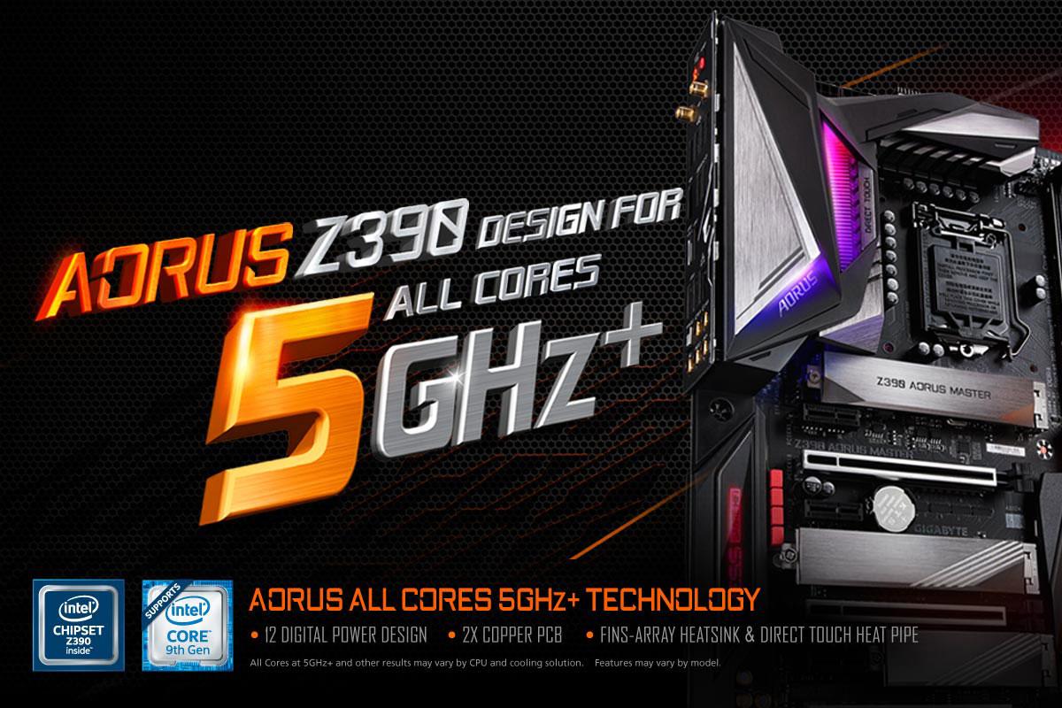 Разгон на материнской плате Gigabyte Z390 Aorus Master: штурмуем