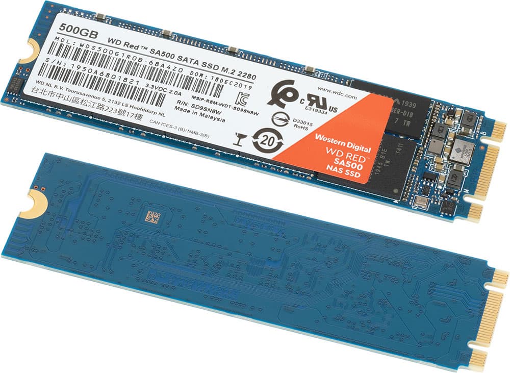 Обзор SSD для NAS WD Red SA500 емкостью 500 ГБ в сравнении с