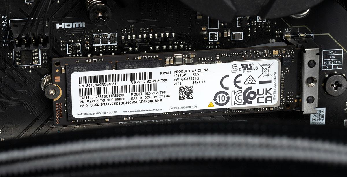 Тестирование OEM SSD Samsung PM9A1 емкостью 1 и 2 ТБ в сравнении с