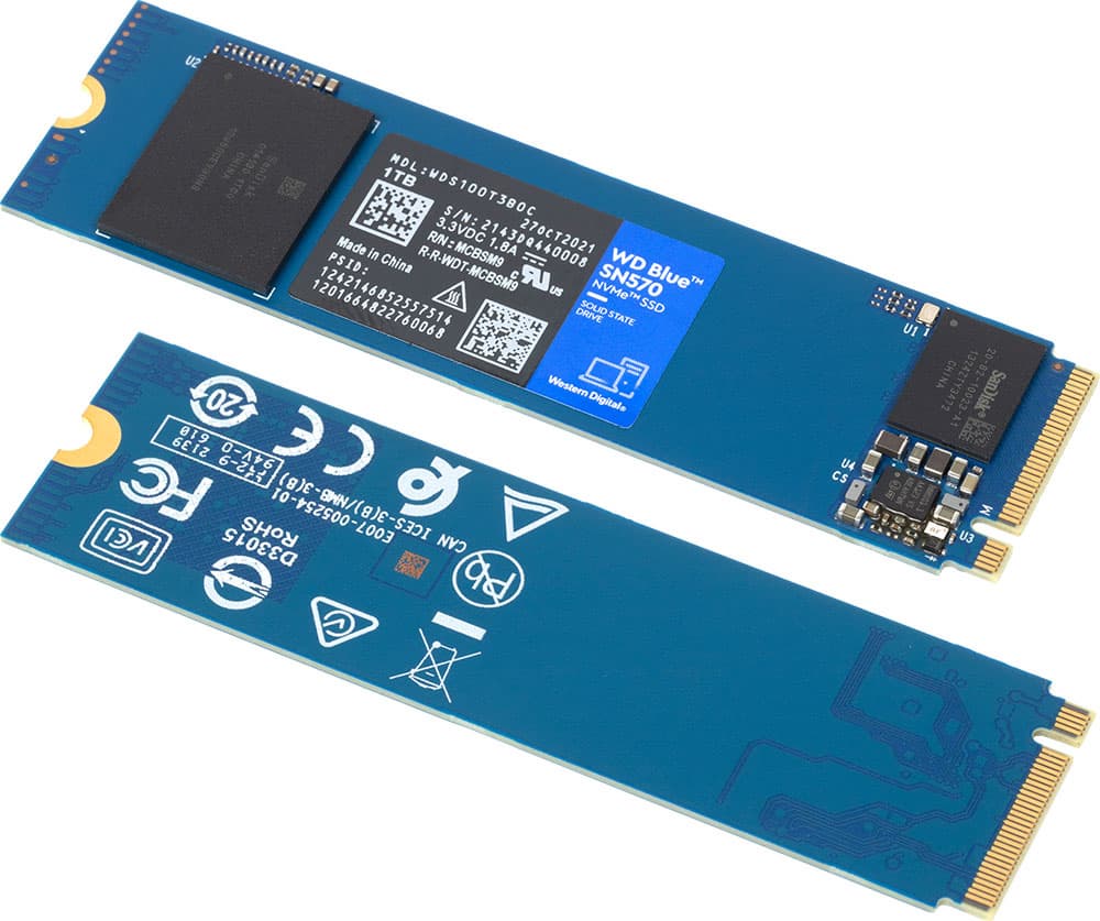 内蔵型SSD WD Blue SN570 1TB NVMe SSD Тестирование SSD среднего класса WD Blue SN570 1 ТБ, не слишком