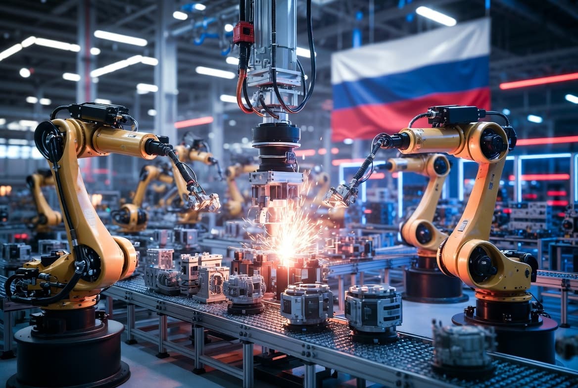 Россия ставит на роботизацию: число промышленных роботов выросло в 2,5 раза за пару лет