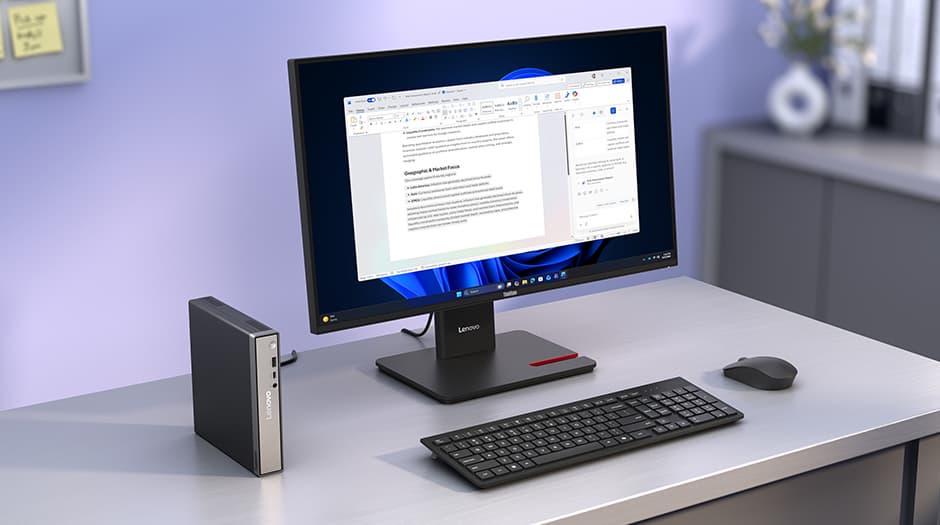 «Литрушка» Lenovo с новейшим процессором Intel внутри. Компания представила мини-ПК ThinkCentre Neo 50q Gen 7