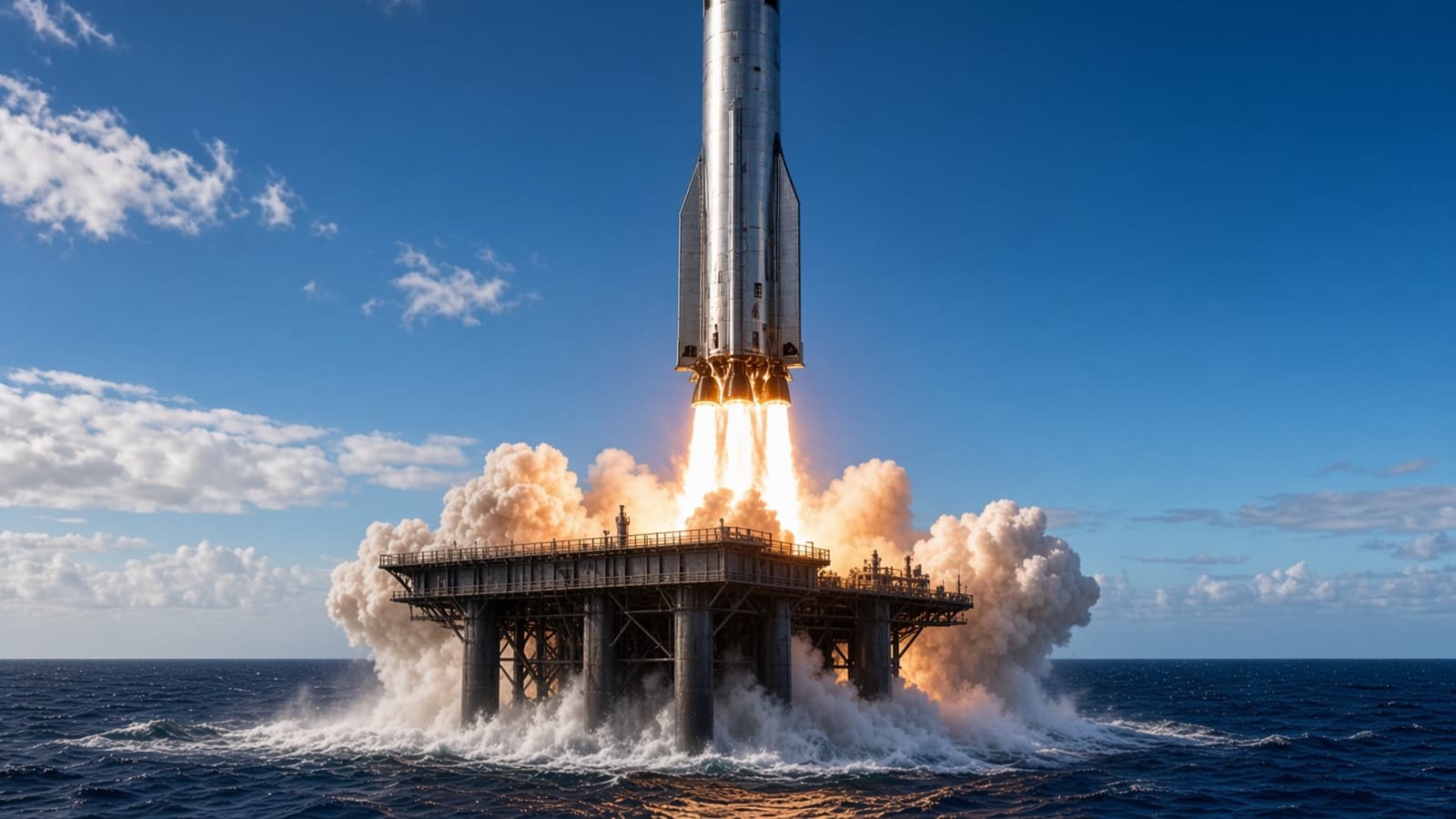 Starship хотят запускать и ловить в океане: SpaceX добивается разрешения США