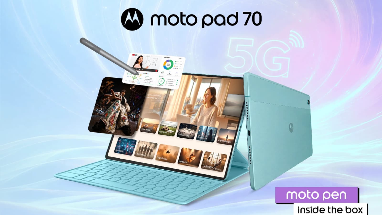 Большой и недорогой планшет, но кое на чём сэкономили. Представлен Motorola Moto Pad 70