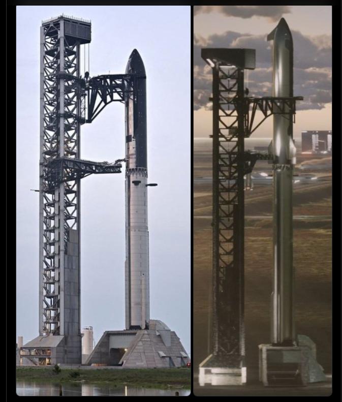 SpaceX показала Starship V4 — гигантская ракета заметно вытянулась
