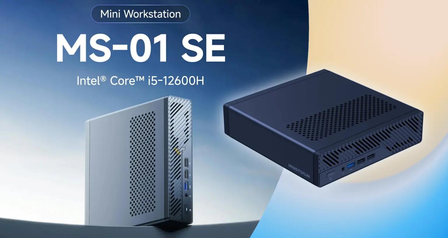Мини-ПК с 12-ядерным Core i5-12600H, поддержкой 64 ГБ ОЗУ и возможностью установки дискретной видеокарты — всего $375. Вышел Minisforum MS-01 SE