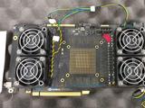 Фото дня: 3D-карта Nvidia Volta с памятью GDDR6 и четырьмя вентиляторами