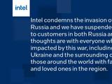 Intel и AMD официально подтвердили прекращение поставок своей продукции в Россию и Белоруссию. Речь не только о процессорах