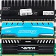Три комплекта памяти DDR3 суммарным объемом по 16 ГБ: