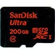 Карта памяти SanDisk Ultra microSDXC 200 ГБ