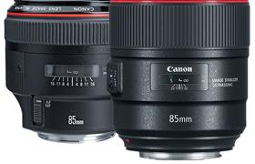 Объективы Canon EF 85mm F1.2L II USM и 85mm F1.4L IS USM: