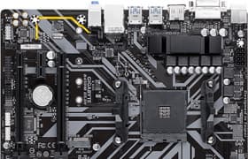 Материнская плата Gigabyte B450M DS3H на чипсете AMD B450: