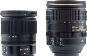 Объективы Nikon Z Nikkor 24-70mm F4 S и Nikon AF-S Nikkor 24-120mm F4G ED VR: