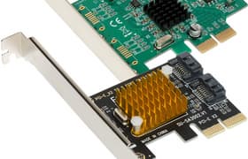SATA-контроллеры ASMedia ASM1062 и Marvell 88SE9235 с интерфейсом PCIe 2.0 x2: