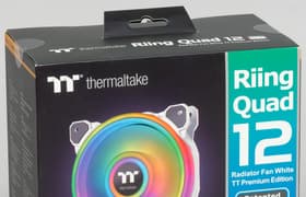 Thermaltake Riing Quad 12 RGB Radiator Fan TT Premium Edition 3 Pack White: