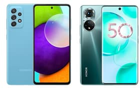 Быстрое сравнение смартфонов Honor 50 и Samsung Galaxy A52