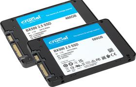 Твердотельный накопитель Crucial BX500 емкостью 480 и 500 ГБ: