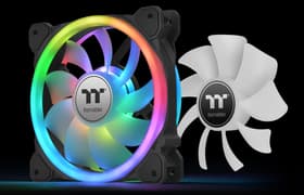 Thermaltake SwaFan EX14 RGB PC Cooling Fan White TT Premium Edition (3-Fan Pack):