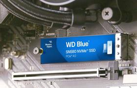 Твердотельный накопитель WD Blue SN580 емкостью 1 ТБ: