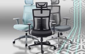 Эргономичное кресло Evolution Fishbones Grey: