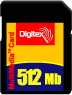 Карты Digitex MultiMedia Card 256Мб и 512Мб