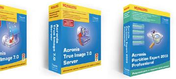 Коробочные версии программных продуктов компании Acronis  в продаже
