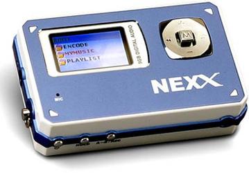 Компактный MP3-плеер NEXX ND-205: цветной дисплей и жесткий диск емкостью 5 Гб
