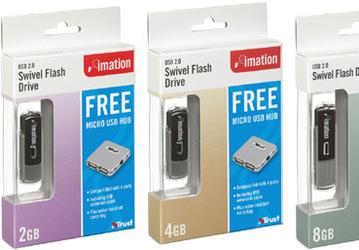 Покупатели Imation Swivel смогут получить в подарок USB 2.0 хаб Trust Micro 