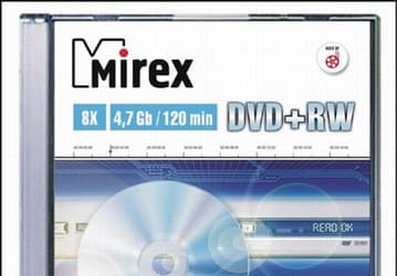DVD+RW 8X — первая новинка Mirex к осеннему сезону