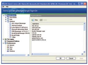 Ресурсный адаптер ActivIdentity SecureLogin SSO для Sun IDM