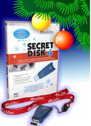 Новогодняя акция Aladdin: Secret Disk 4 в формате USB-ключа