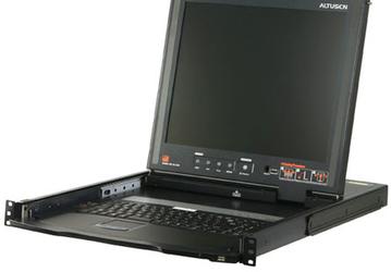 ATEN Dual Rail ЖК KVM-консоль с поддержкой PS/2 и USB