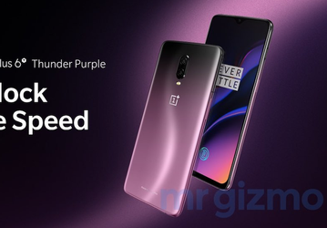 Изображение дня: смартфон OnePlus 6T в пурпурном цвете