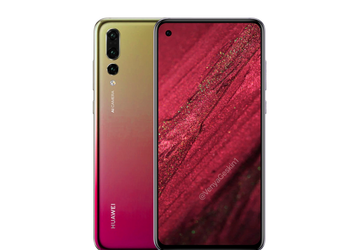 Смартфон Huawei Nova 4 с дырявым экраном красуется на качественном рендере