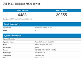 Появился результат тестирования новенького 28-ядерного процессора Intel