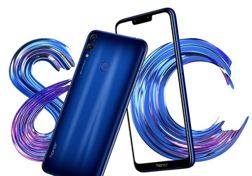 В России выходит дешевый смартфон Honor 8C с емким аккумулятором