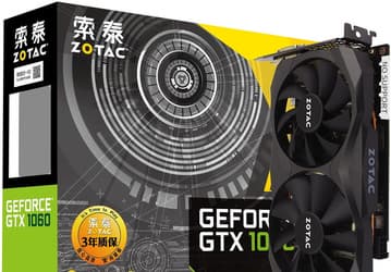 3D-карта Zotac GeForce GTX 1060 6 GB G5X Destroyer оснащена одним разъемом дополнительного питания 