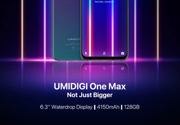Смартфон Umidigi One Max получил емкий аккумулятор и градиентный окрас