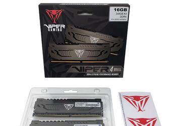 Модули памяти Patriot Viper Steel DDR4-4400 работают с задержками CL19-19-19-39 