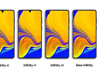 Первыми дырявые экраны Infinity получат смартфоны Samsung Galaxy A70 и A90