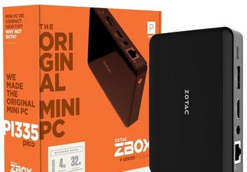 Мини-ПК Zotac Zbox PI335 Pico обновили, оснастив новеньким процессором Intel