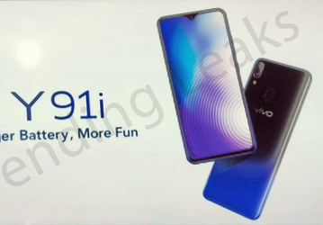Смартфон Vivo Y91i получил емкий аккумулятор, Snapdragon 439 и сдвоенную камеру