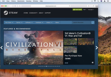 Steam прекращает поддержку OS X 10.10 Yosemite и более ранних версий macOS