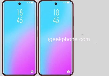 Появились изображения смартфона Oppo Realme с дырявым экраном, который занимает 97,3% площади лицевой панели