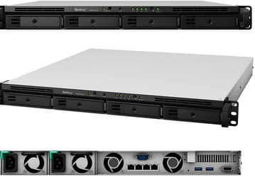 Стоечное сетевое хранилище Synology RackStation RS1619xs + рассчитано на четыре накопителя