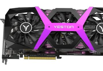 Yeston Radeon RX 590 Game Ace — наверное, первая в мире сиреневая видеокарта