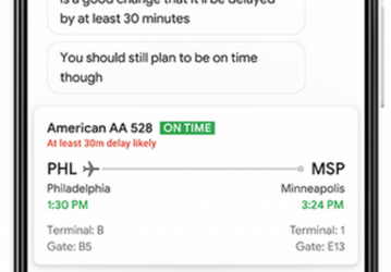 Google Assistant научился предсказывать изменение времени вылета 