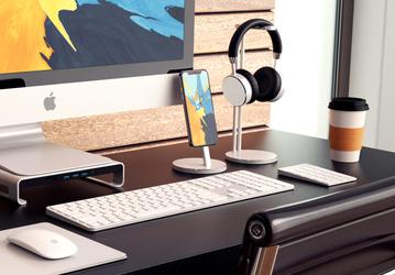 Satechi Type-C Aluminum Monitor Stand Hub — и концентратор USB, и подставка для Apple iMac