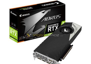 Видеокарта Gigabyte GeForce RTX 2080 Ti Aorus Turbo будет оснащена «турбиной»