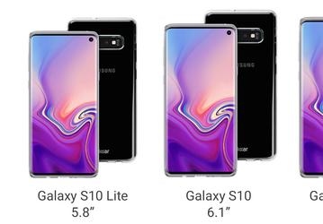 Вся серия смартфонов Samsung Galaxy S10 показана производителем чехлов
